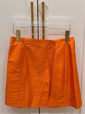 Julia Amory Mini Park Avenue Skirt in Orange